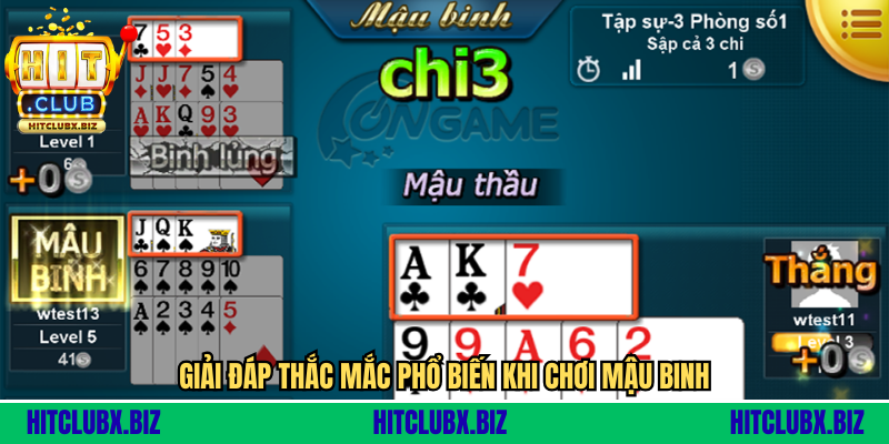 Giải đáp thắc mắc phổ biến khi chơi mậu binh